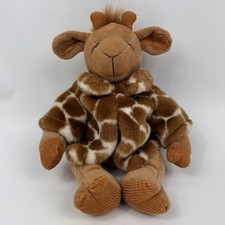 Russ Gisella Giraffe Plush Stuffed Animal Fur Coat Sewn Eyes 15  Corduroy Safari