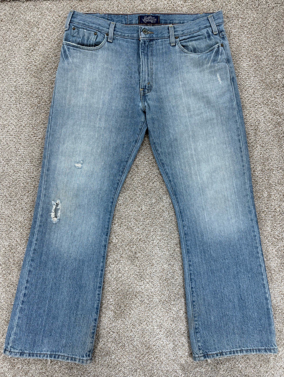 Vintage Levis Jeans Mens 36x30 Blue Signature Slim Bootcut Light Wash Cotton Y2K