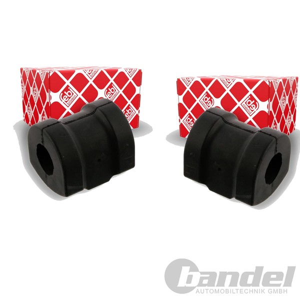 2X febi 25,5Mm Stabilager Vorne Passend FüR BMW 3 Z3 Links+Rechts-image