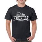 Nashville Tennessee T-shirt Skyline Guitar Music City Shirt Men's Tee