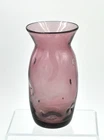Vintage Blenko Glass Dimple Vase - Design #63B2 - Amethyst - 1963-Only Design