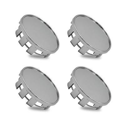 4 PCS 2.1 Inch/54 MM Wheel Center Hub Caps, Snap-on Plastic Steel Rim Shaped