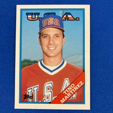 Tino Martinez 1988 Topps Traded Rookie Card #66T MLB Team USA. rookie card picture