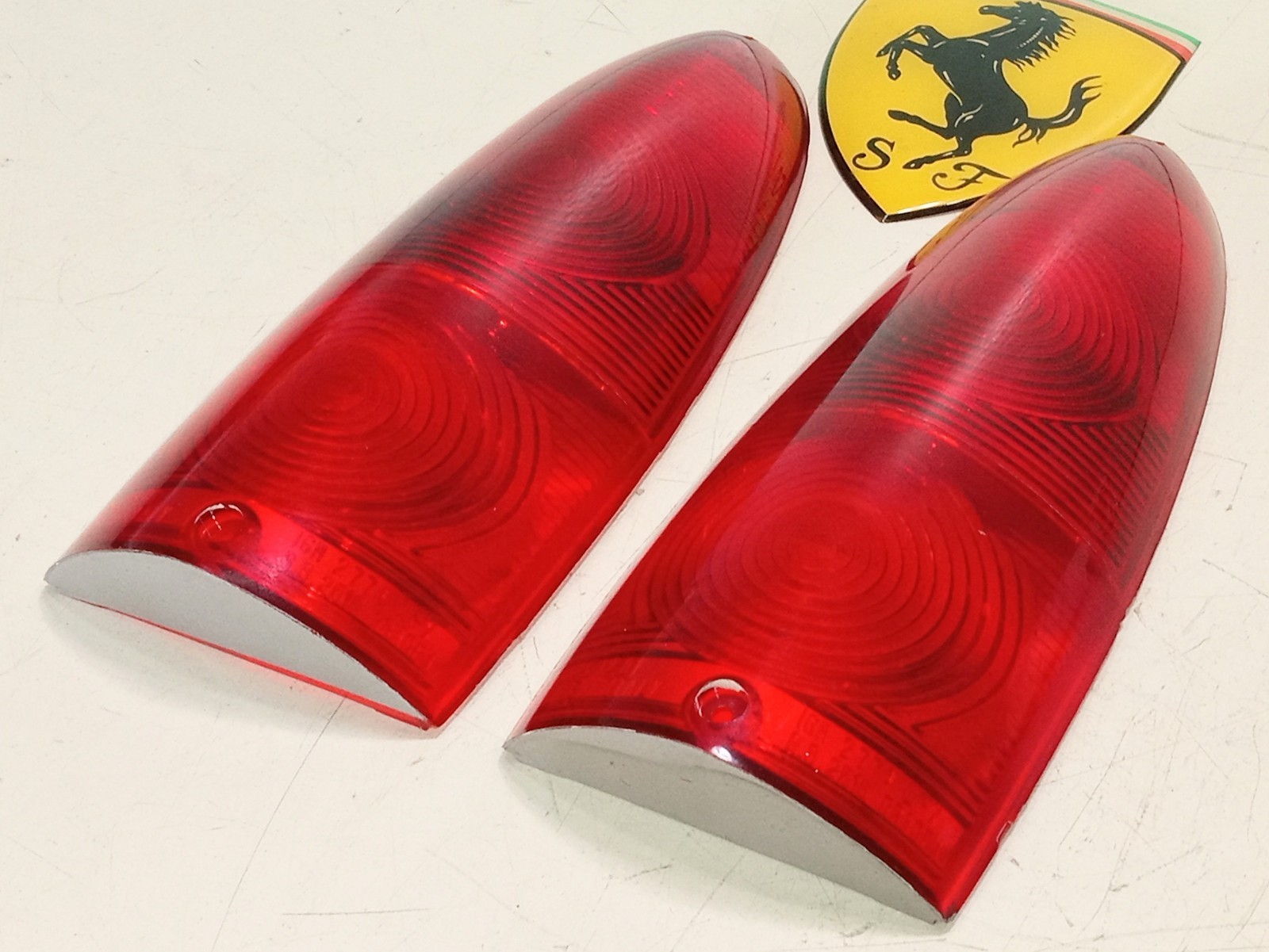 Ferrari 250 GT Tail Light Lamp Lenses Altissimo_239-82-342-00_Pair_NEW GENUINE