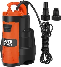 Sump Pump 3500 GPH 1HP Submersible Clean/Dirty Water Pump for Pool Pond Garden