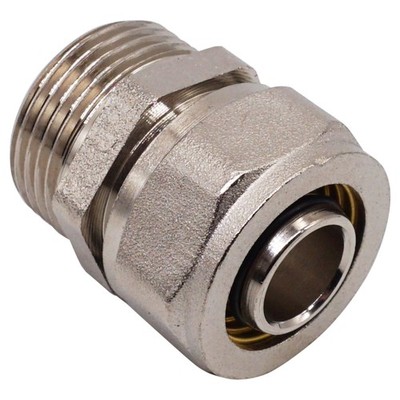 1pc Pipe Connector 20mm x 3/4 Inch, Straight Compression Fitting Brass...
