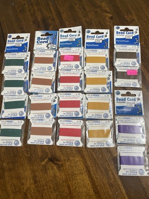 Griffin Size 6 Nylon Power Bead Thread Cord Stringing Pearl & Bead Mixed Lot(20)