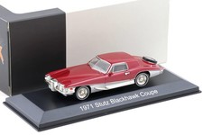 1:43 PremiumX Stutz Blackhawk Coupe 1971 Rouge/ Gris