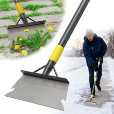Ice Scraper Long Handle - Snow Removal Tool,Multifunctional Garden Cleaning F...