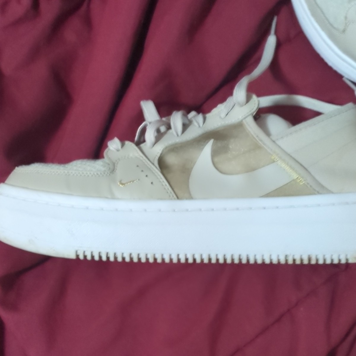 Nike Court Vision Alta TXT CW6536-200 Cream White Beige Fabric