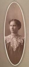 1900 s Young Pretty Lady School Girl VTG CABINET CARD PHOTO Antique