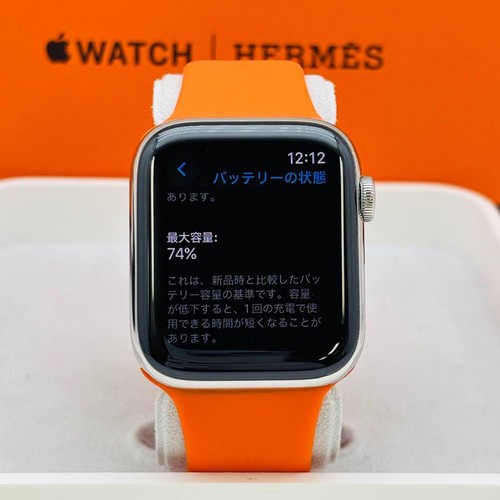 Apple Watch HERMES series6 44mm GPS+Cellular Black Stainless Steel Battery B - Picture 4 of 14