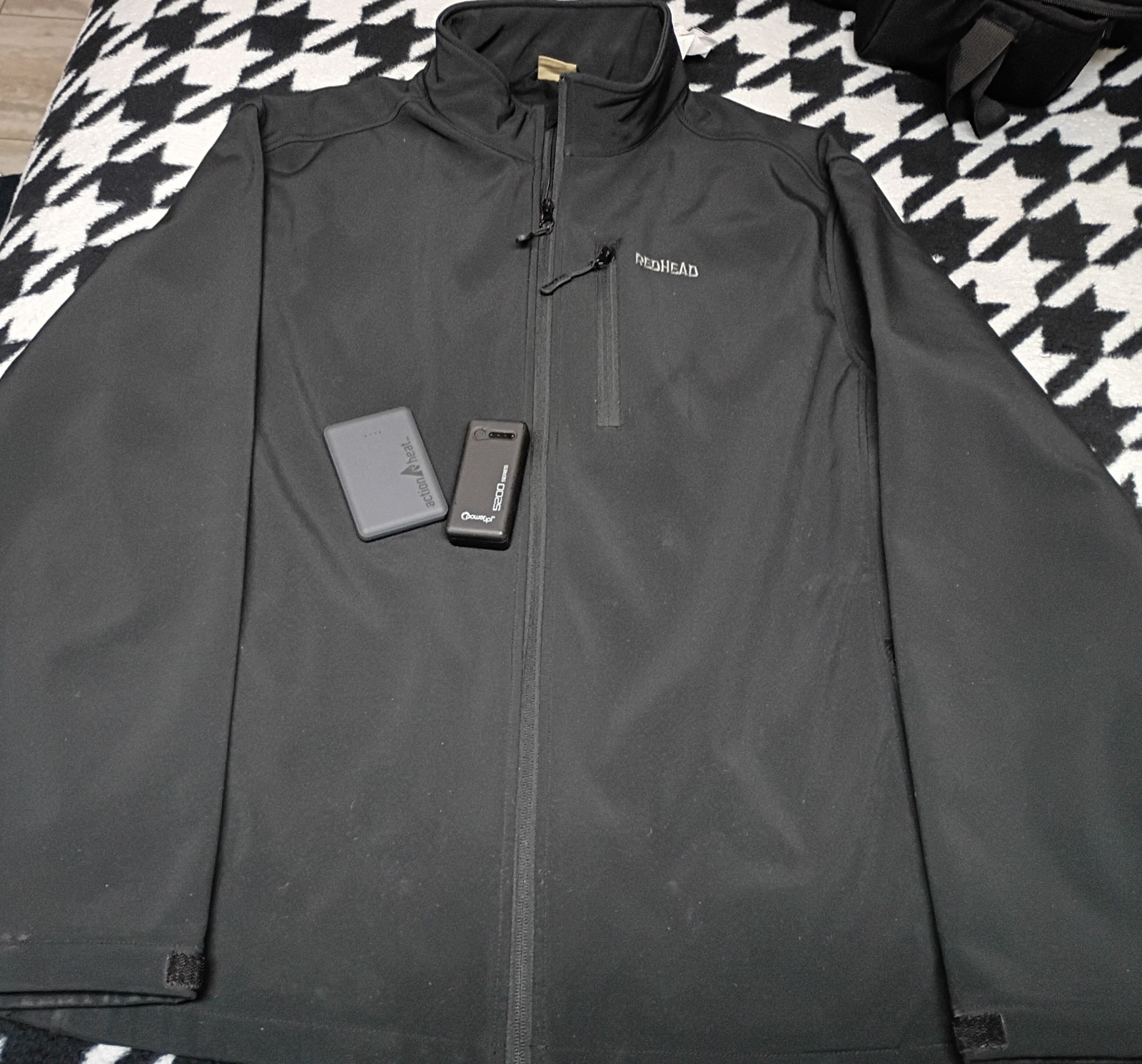 RedHead Heated Softshell Jacket Black Full Zip Men - image 1