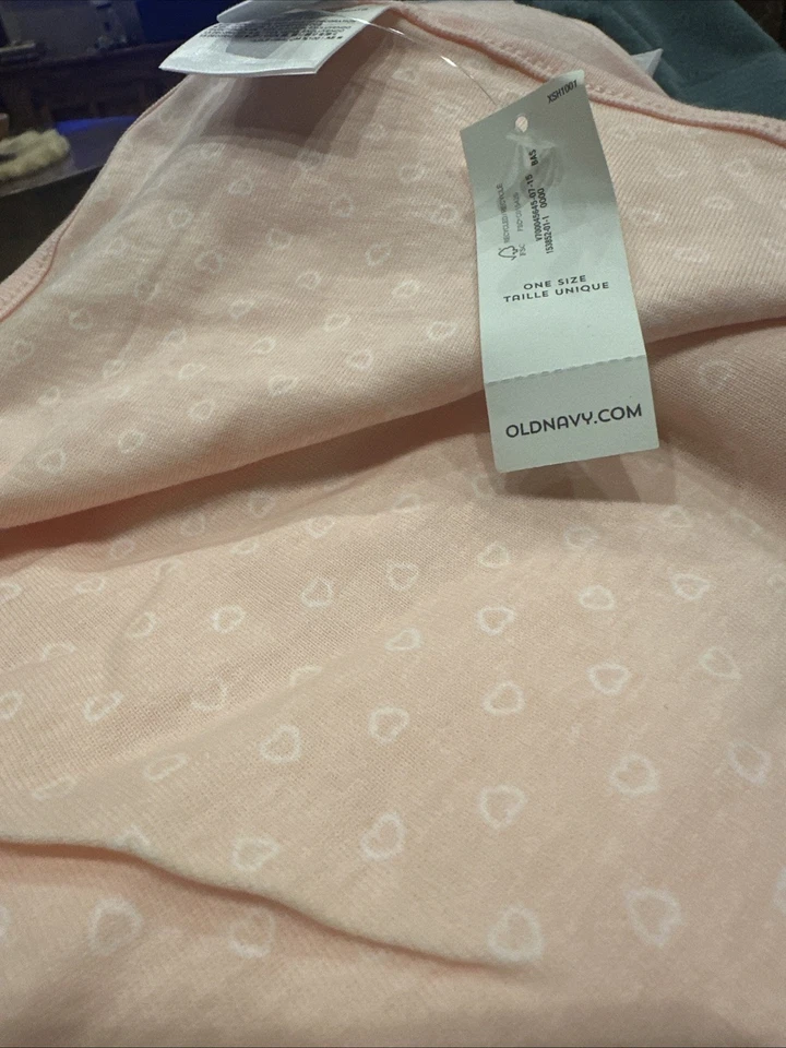 Antigua Manta Bebé Elefante Rosa Azul Marino Nueva con Etiquetas Reversible Algodón Lovey Seguridad Rara Foto 2 de 3