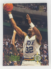 1993-94 Topps Stadium Club Basketball High Court Karl Malone #174 Utah Jazz HOF