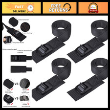 Adjustable Lashing Straps with Buckles 1" x 2' - Heavy Duty Tie Down Straps, 4 P