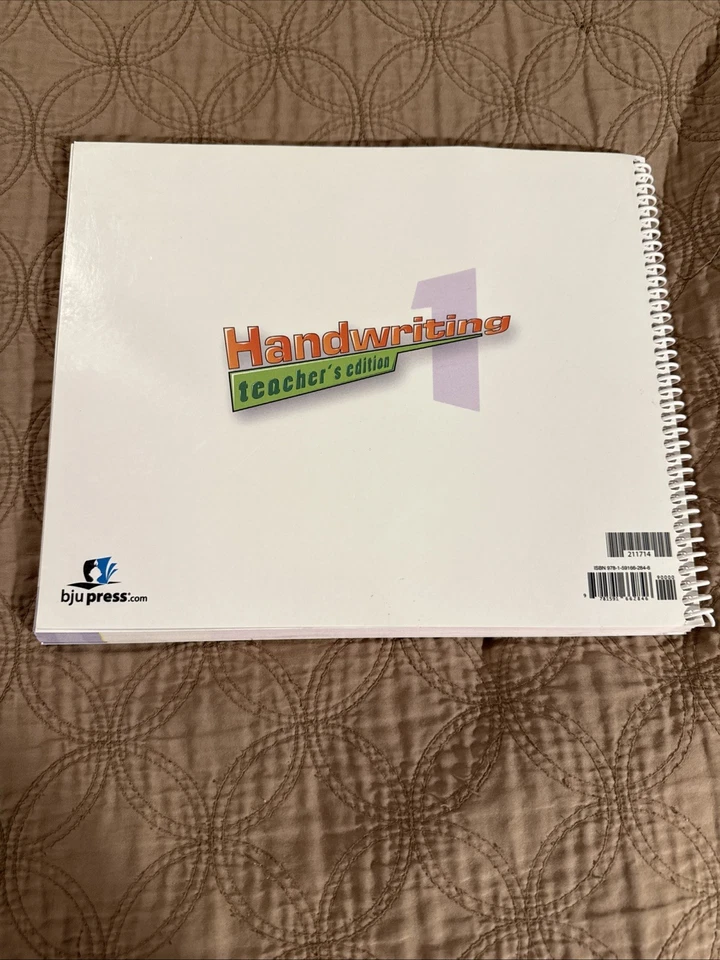 BJU Press 1st Grade Handwriting Teacher's Edition, Third Edition - Image 2 of 3