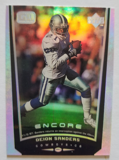 1998 Deion Sanders Upper Deck Encore #61 Dallas Cowboys