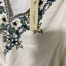 Max Studio Womens Floral Tie V-Neck Top Color...