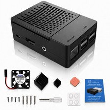 ABS Case Compatible with Raspberry Pi 3B / 3B, Raspberry Pi 3 Case with 3007...