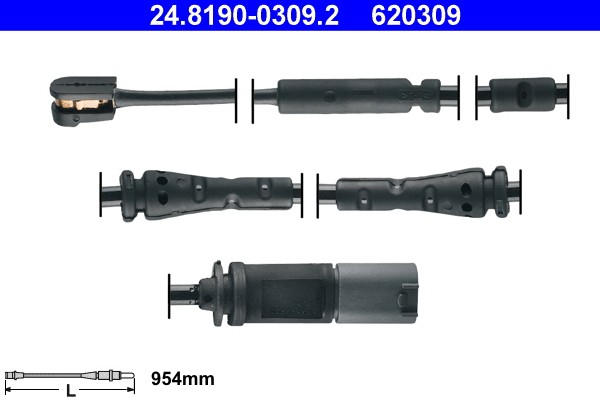 4x ✅Fits ATE 24.8190-0309.2 WEAR INDICATOR  ⭐UK Seller⭐