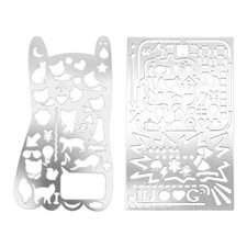 1x Journal Stencil Stainless Steel Bullet Journaling Supply Stencil For Planner