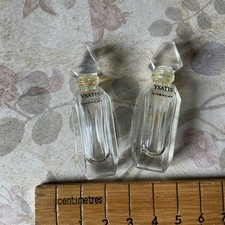 Vintage Miniature Perfume Bottles EMPTY Ysatis Givenchy x2