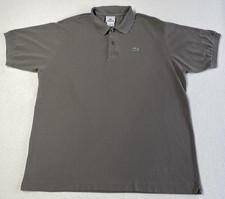 Lacoste Polo Shirt Mens 2XL Olive Green Short Sleeve Gator Logo Cotton