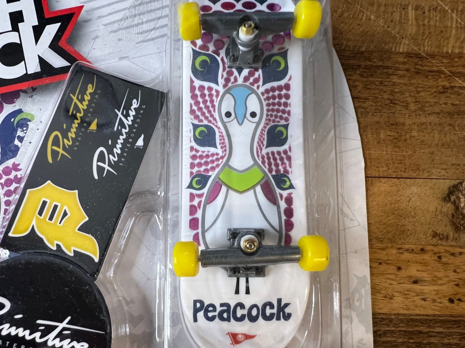 Peacock  Don Pendleton Art Tech Deck Fingerboard P Rod Sb