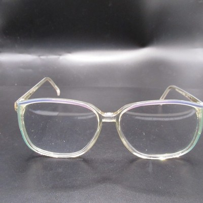 SYDE OPTICS SYELINE Eyeglass Frames Vintage Clear Purple Green Glasses Handmade