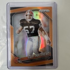2025 Panini Prizm - Clay Matthews #251 Orange Prizm /249
