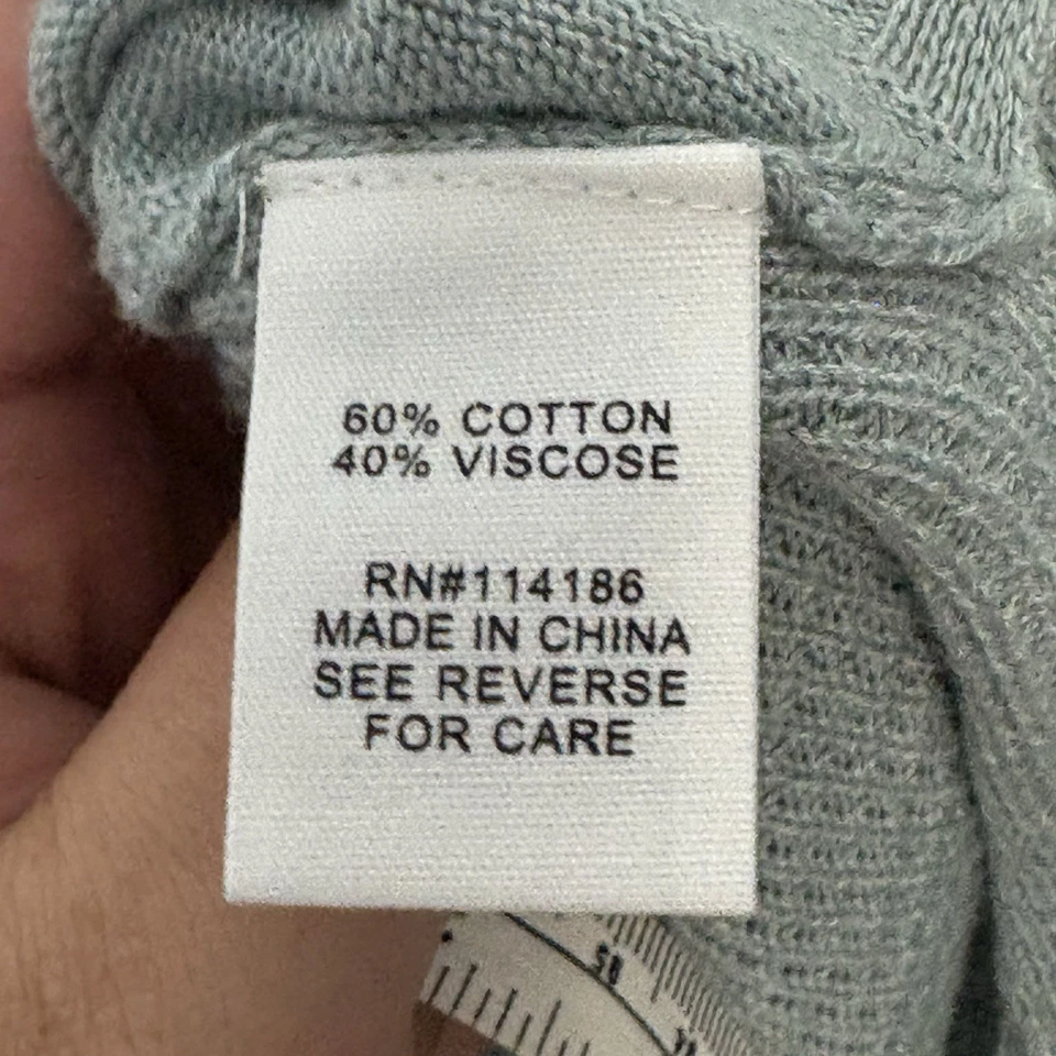 Adyson Parker Mujer 1X Túnica Azul Verde Aqua Cuello Suéter Minimalista Acogedor Suave Foto 4 de 4