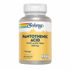 Pantothenic Acid 100 Caps 500 mg by Solaray