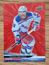 2024 25 Upper Deck Vincent Trochek Red Outburst /25 #125 NY Rangers