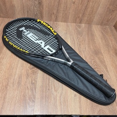 Head Ti.S1 Pro Titanium Tennis Racquet Black Yellow Silver 4-3/8