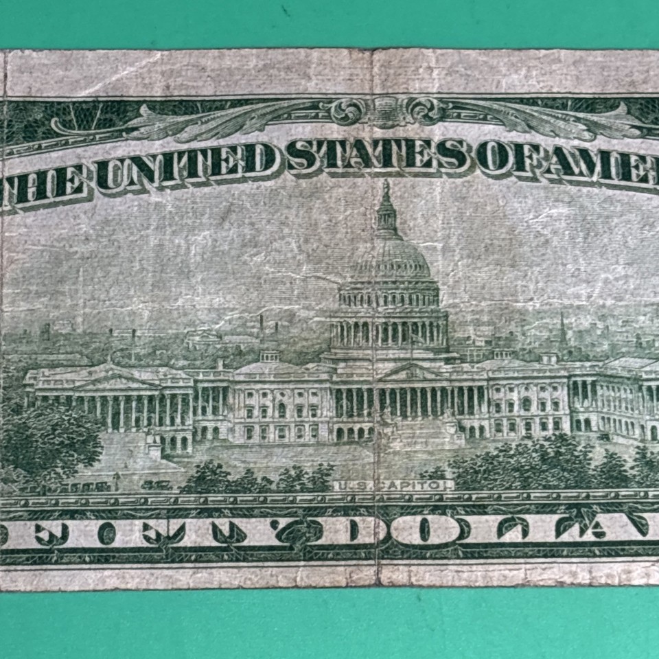 1934 $50 Fifty Dollar Federal Reserve Note Lime Green, San Francisco | eBay