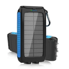 Solar Charger Power Bank, 38800mAh Portable Phone Charger with 1 Type-C & 2 U...