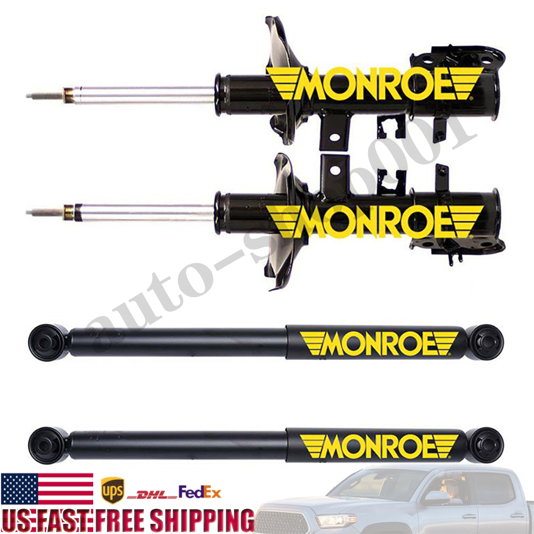 4X Monroe Rear Front Struts Shocks Absorbers Fits Nissan Pathfinder 3.3L 1999
