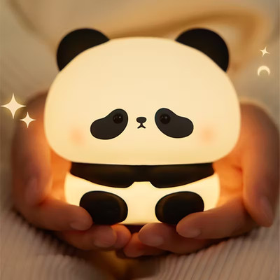 Panda LED Night Light   Touch Sensor, USB Rechargeable, 3 Brightness Levels