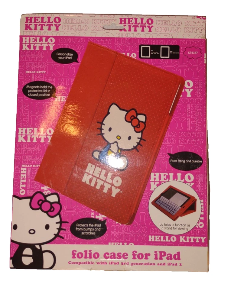 Hello Kitty Sanrio Apple iPad Case - iPad 3rd 4th Generation & iPad 2 - Image 2 of 2