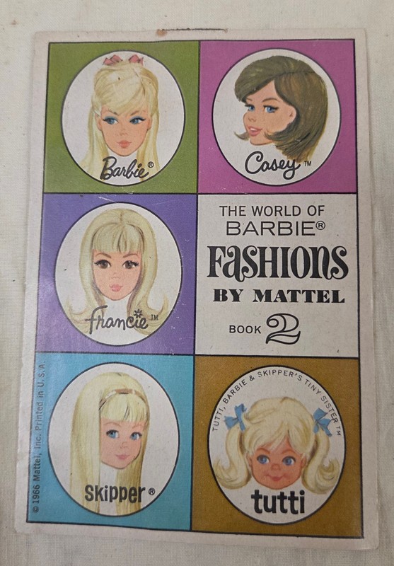Vintage Mattel 1966 The World of Barbie Fashions Book #2