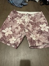 Stussy Purple Floral Boardshorts Size 36 Swim Trunks