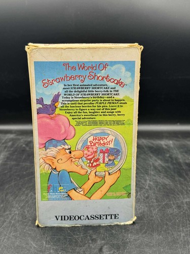 The World Of Strawberry Shortcake (VHS, 1985) FHE Cartoon Rare Slipcover HTF - Foto 3 di 9
