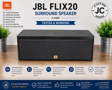 JBL Flix20 Center Channel Surround Speaker 8 Ohm Home Theater Black Tested
