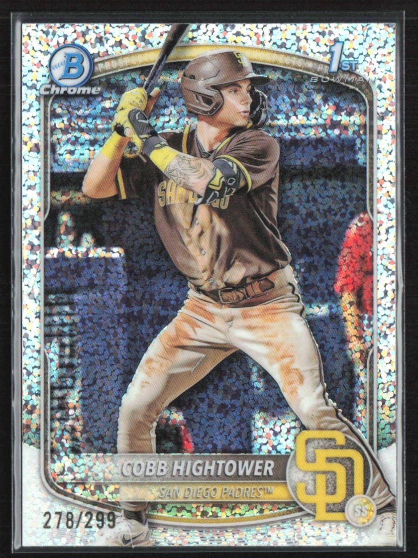 Cobb Hightower 2025 Bowman Chrome Speckle Refractor /299 #BCP-104 San Diego