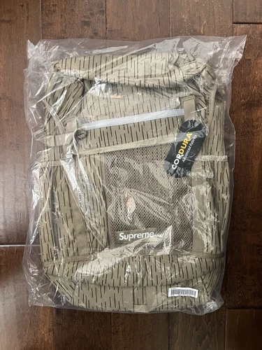 Sac à dos Supreme FW24 Cordura nylon bookbag marron goutte de pluie taille unique neuf EN MAIN