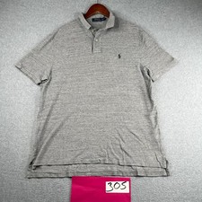 Polo Ralph Lauren Polo Shirt Mens XL Gray Heather Casual Pony Classic