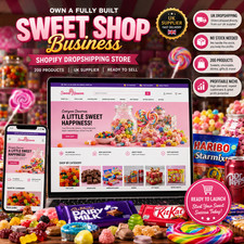 Shopify Sweet Shop Dropshipping Business For Sale | 200+ Products |