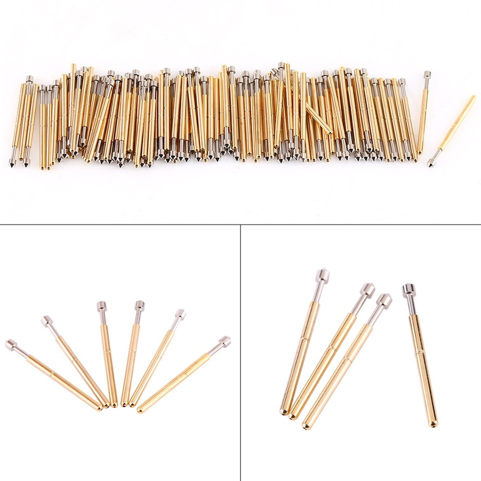 100 Pieces P75-E2 Cone Head Dia 1.02mm Spring Test Probe PCB Testing ...