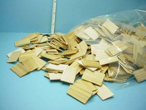 miniature cedar shingles
